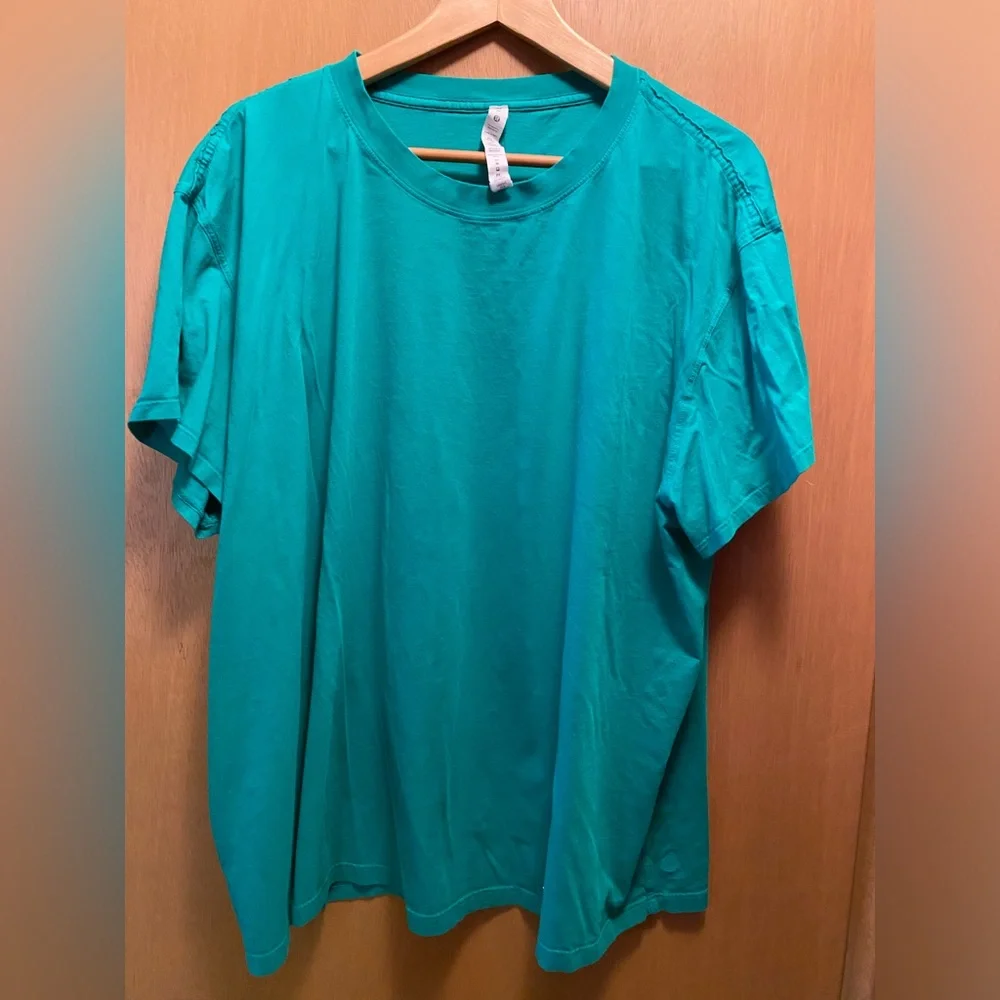 Lululemon All Yours short sleeve shirt women’s plus size 20 100% Pima cotton